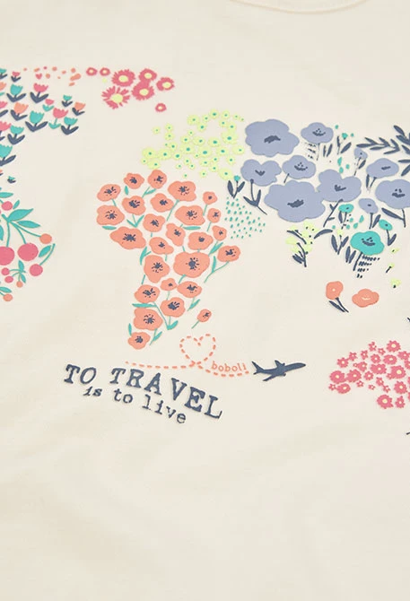 Conjunto algodón niña camiseta y pantalón corto