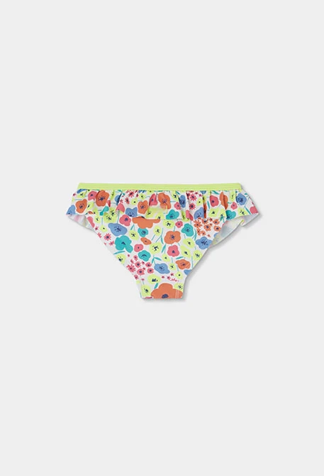 Girl?s swimsuit with flower print