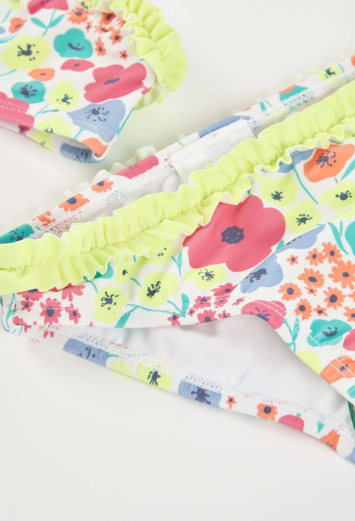 Bikini con estampado flores UPF50+