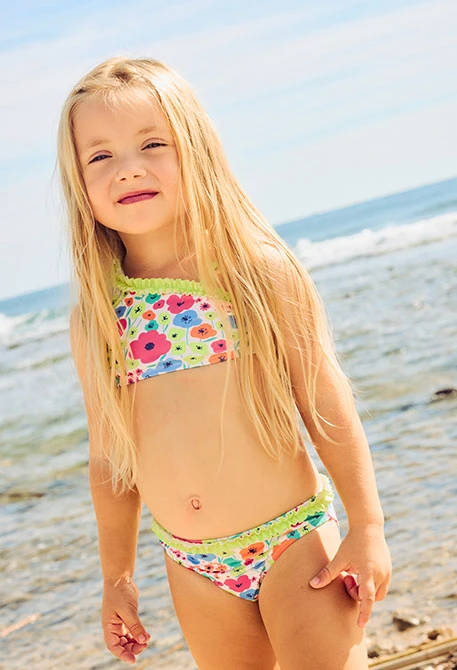 Bikini avec imprimé floral UPF50+