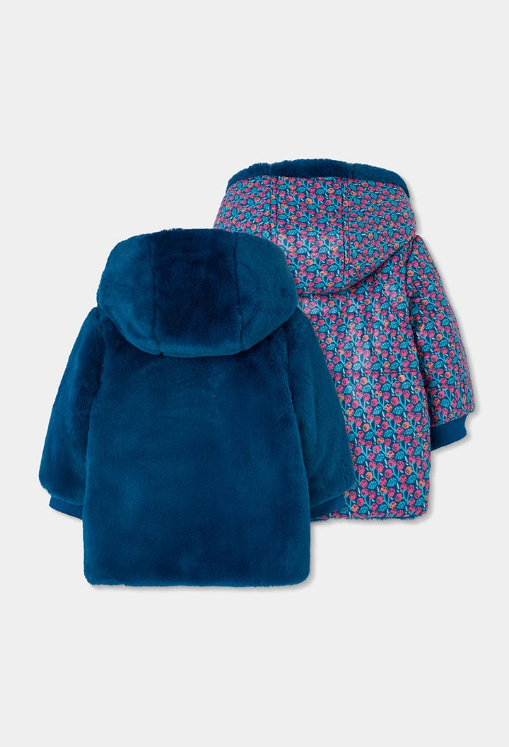 Parka reversible teixit tècnic nena verda