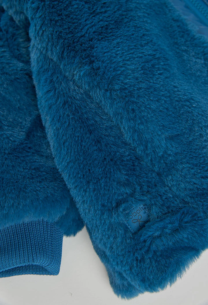 Parka réversible tissu technique fille verte