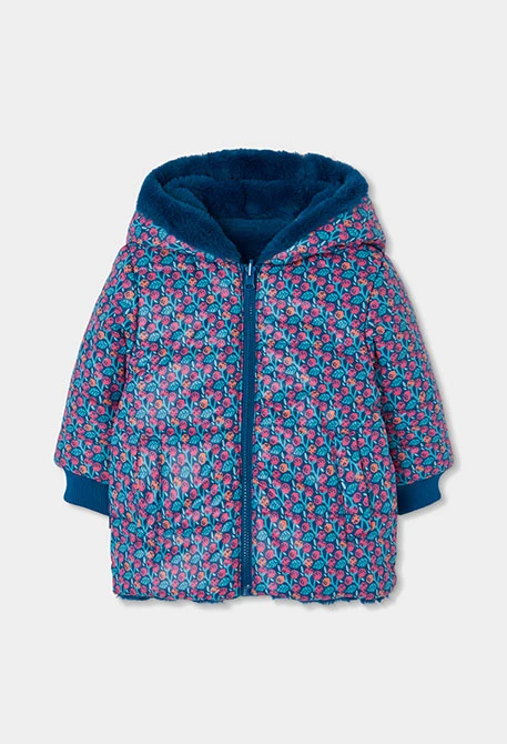 Parka reversible teixit tècnic nena verda
