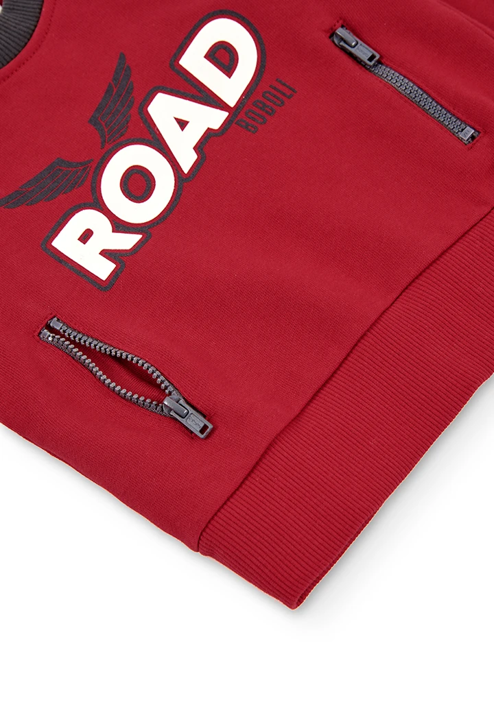 Sudadera felpa con bolsillos de bebé