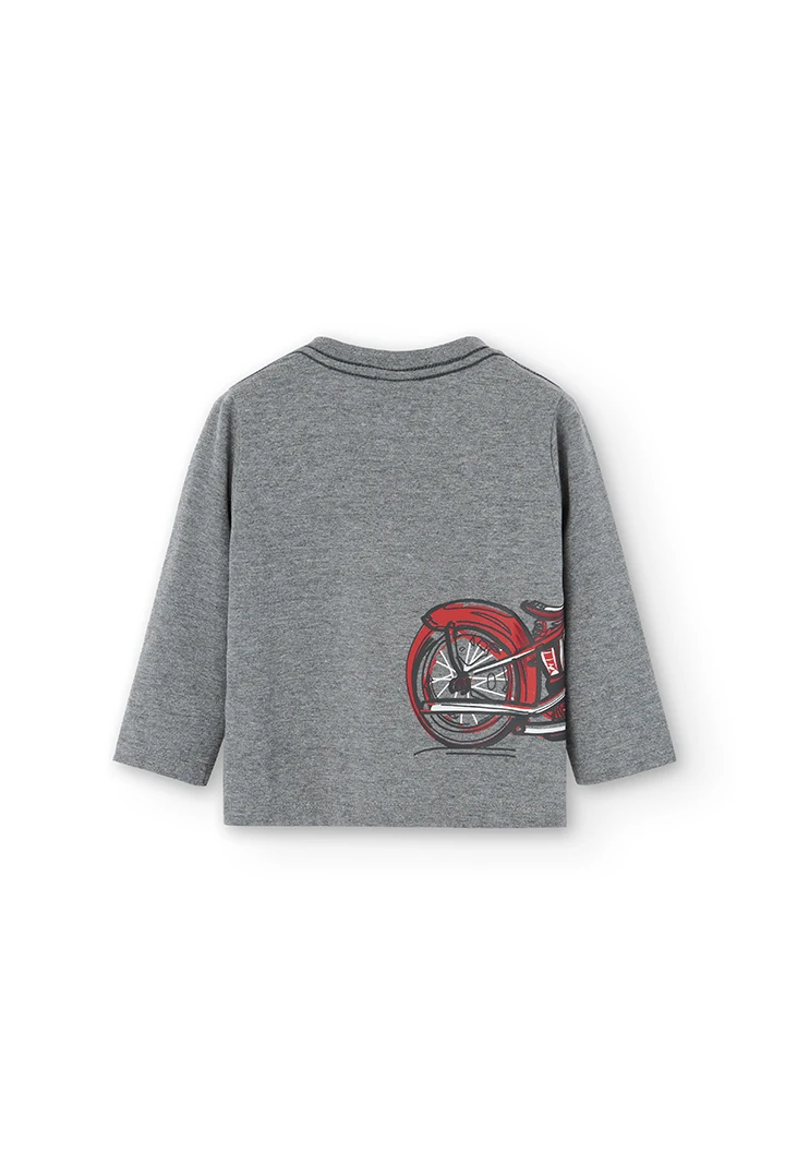 Camiseta punto "motorcycle" de bebé niño