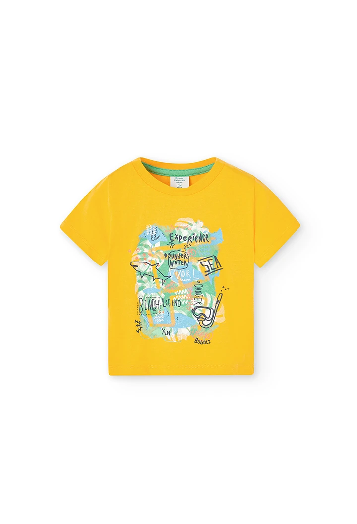 Camiseta punto "beach" de bebé niño