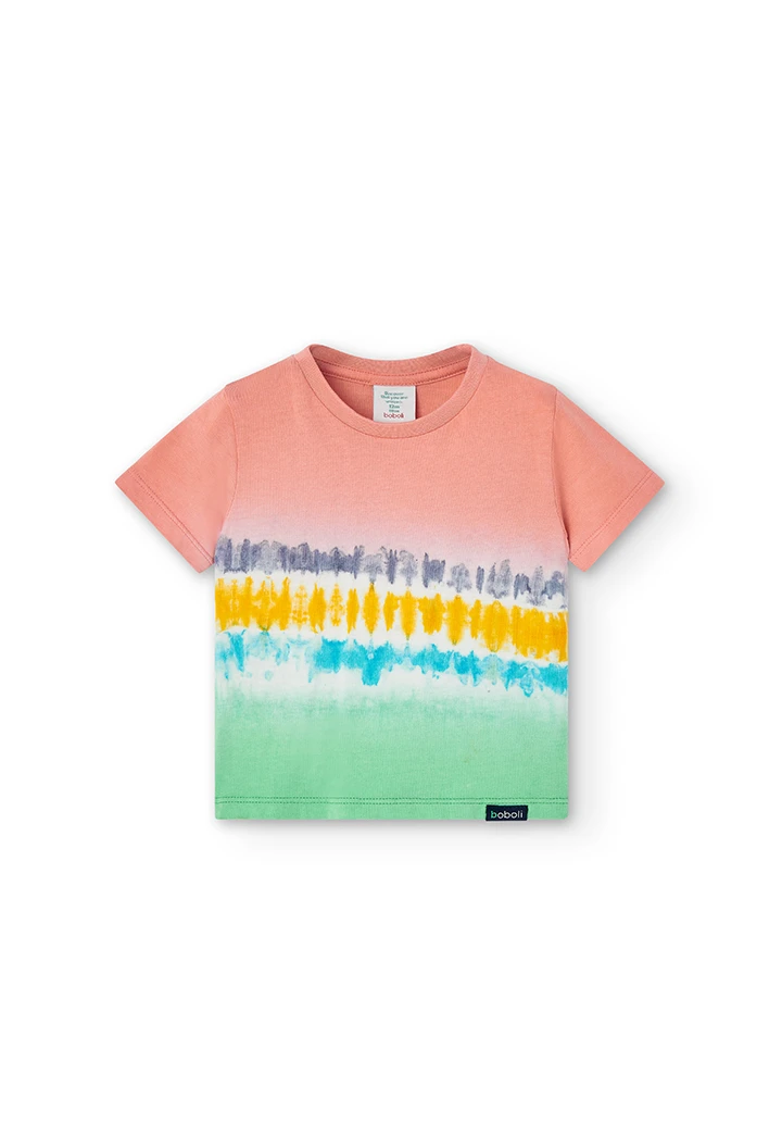 Camiseta punto estampada colourful de bebé niño