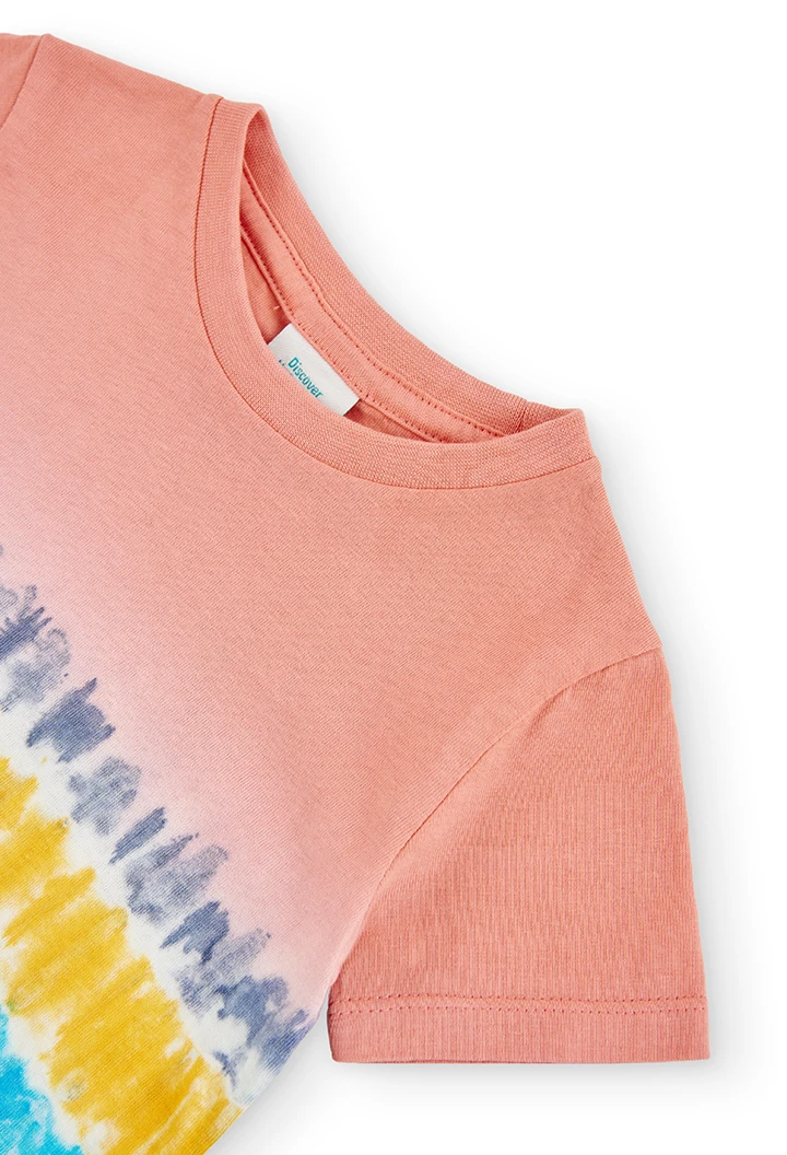 Camiseta punto estampada colourful de bebé niño