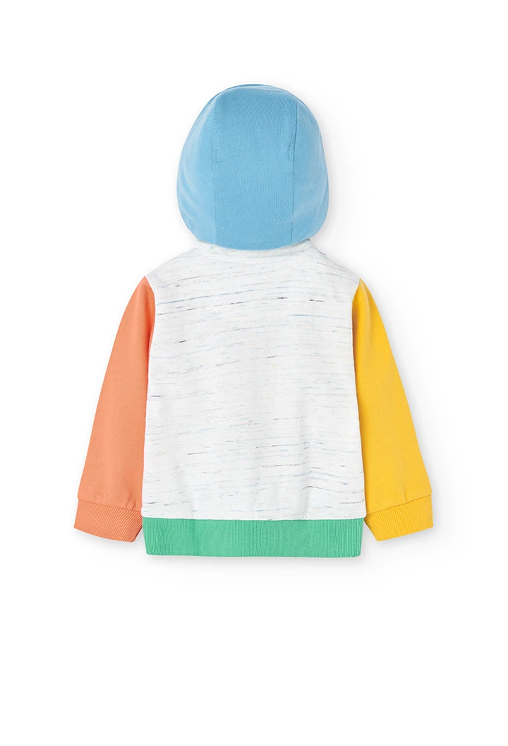 Chaqueta felpa con capucha de bebé niño