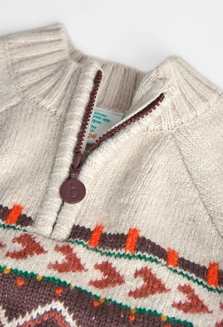 Knitwear pullover \"friezes\" for baby boy