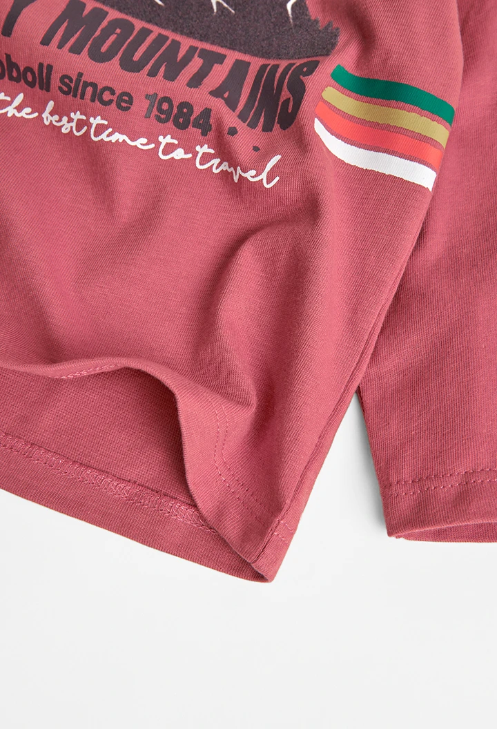Camiseta punto de bebé niño color cladera -BCI