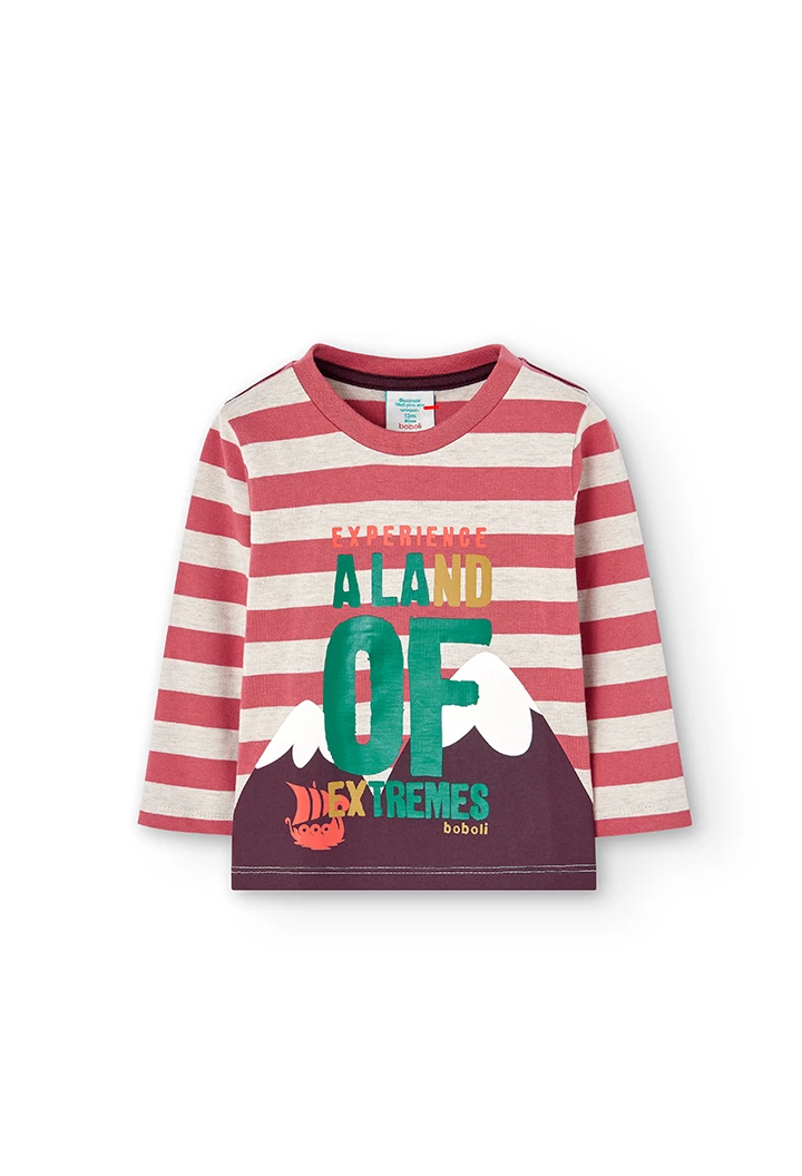 T-Shirt tricot à rayures pour bébé -BCI