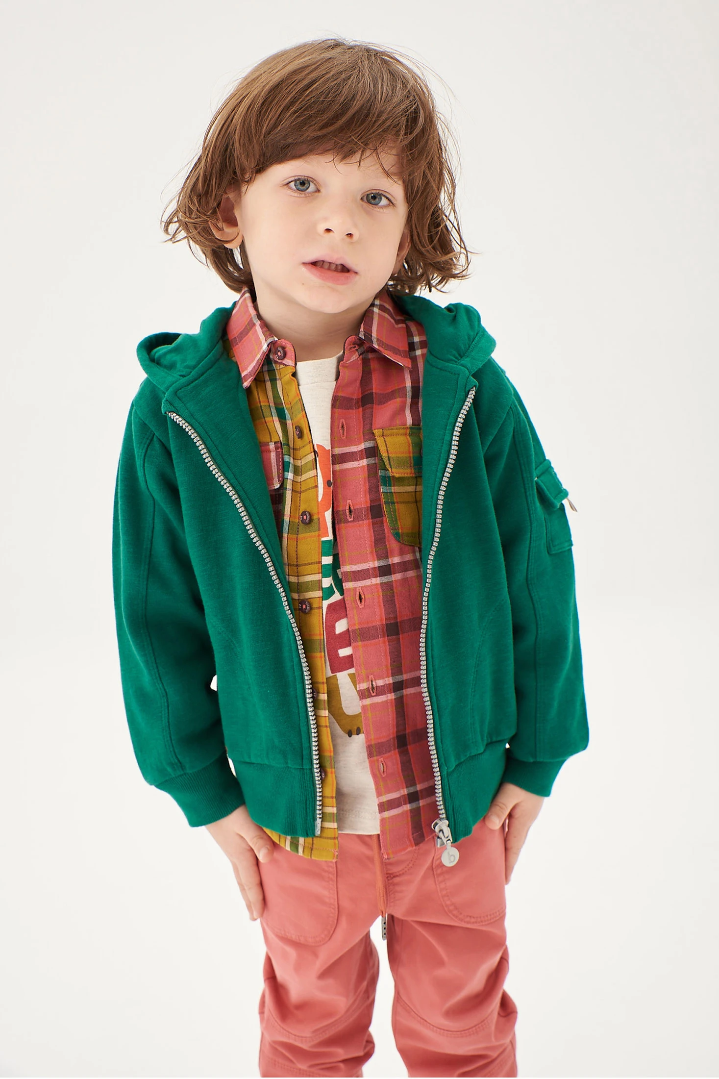 Boys green fleece on sale jacket