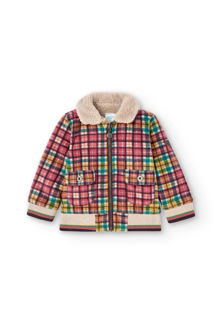 Veste en polaire a carreaux pour bébé garçon