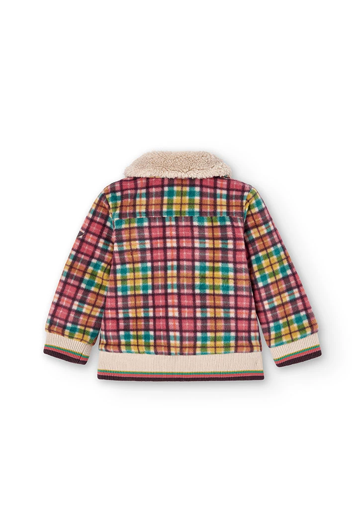 Veste en polaire a carreaux pour bébé garçon