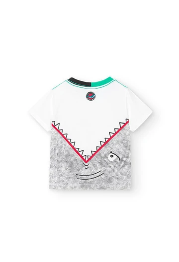 Strick-Shirt für Baby-Jungen in Farbe Weiß