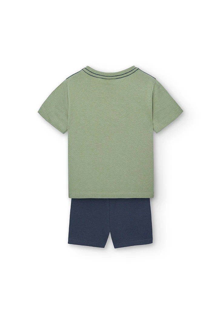 Pack tricoté de bébé garçon en vert