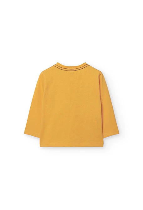 Maglietta a maglia per neonato maschio in giallo