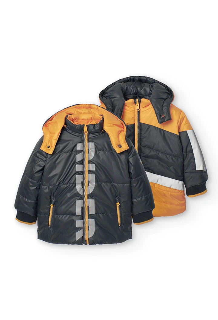 Parka für Baby-Jungen in Gelb