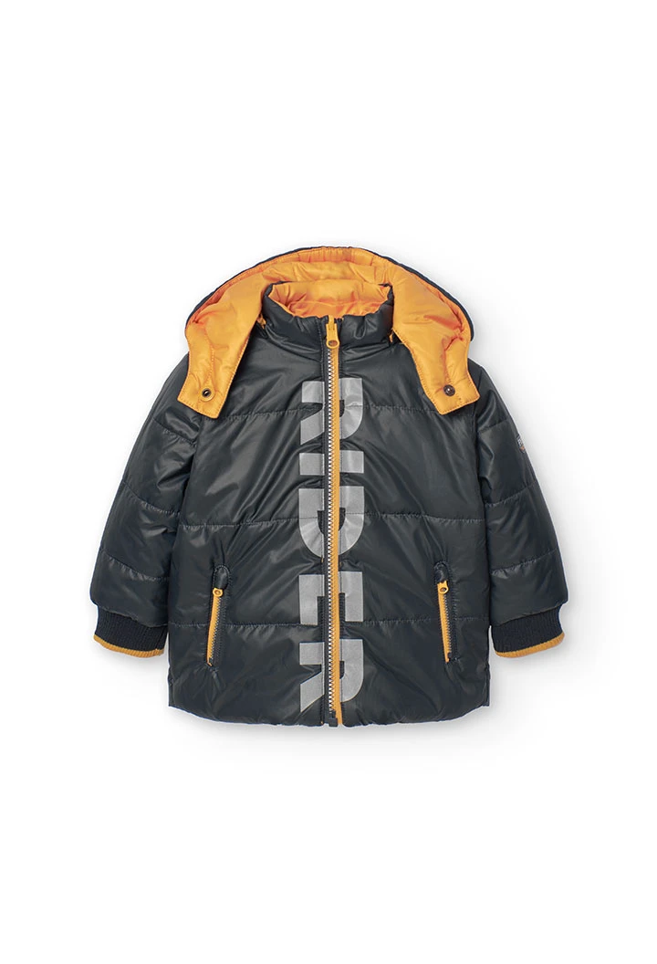 Parka reversibile per bambino in giallo