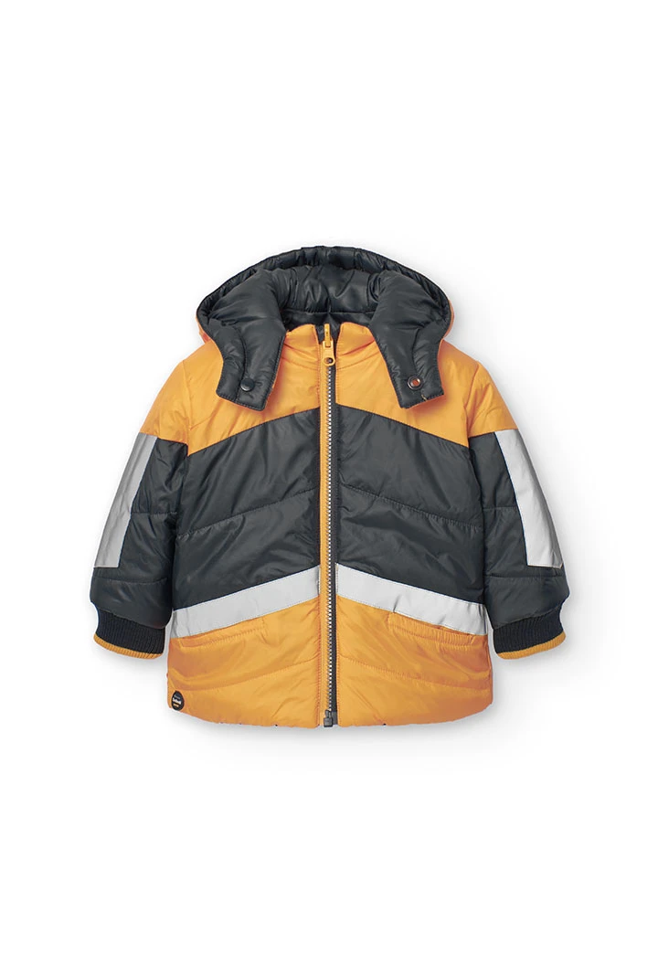 Parka reversibile per bambino in giallo