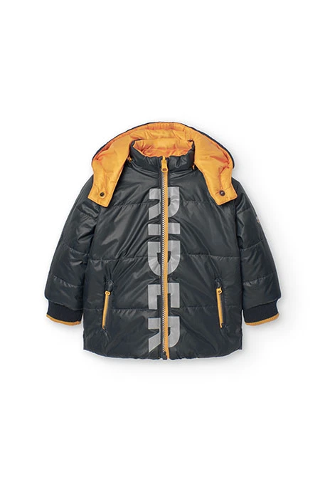 Parka reversibile per bambino in giallo