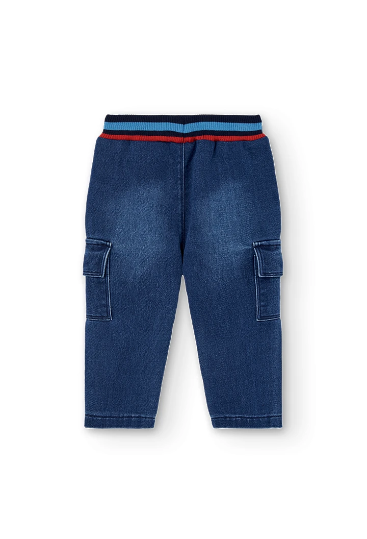 Pantalone di denim per bambino in blu