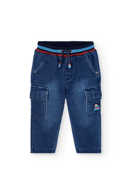 Pantalone di denim per bambino in blu