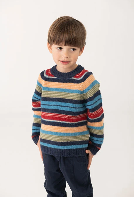 Striped jumper for boy