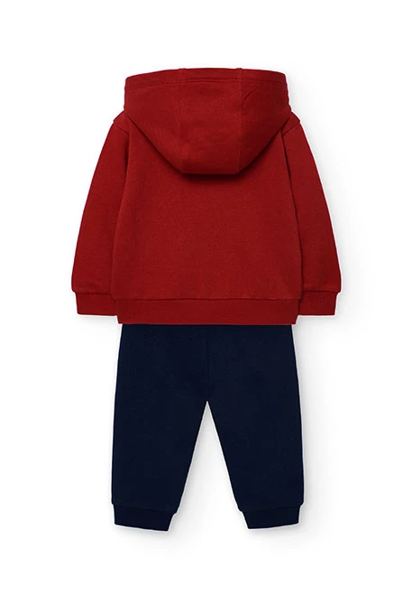 Burgundy knit boy´s set