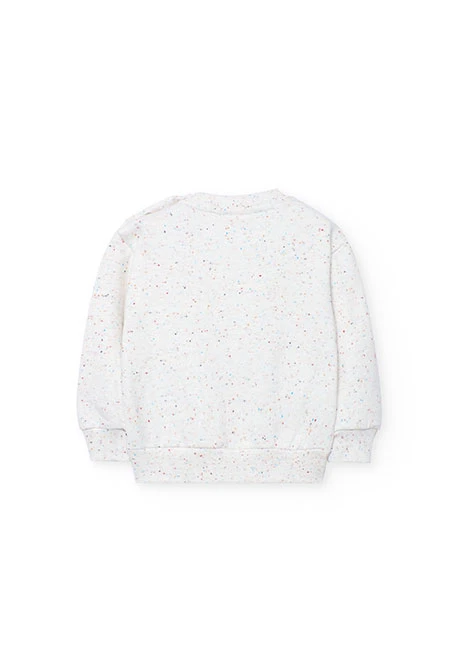 Sweatshirt menino de pêlo branco farol sol