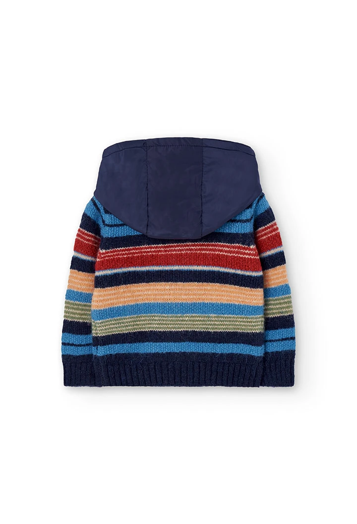 Jungenjacke mit Streifen