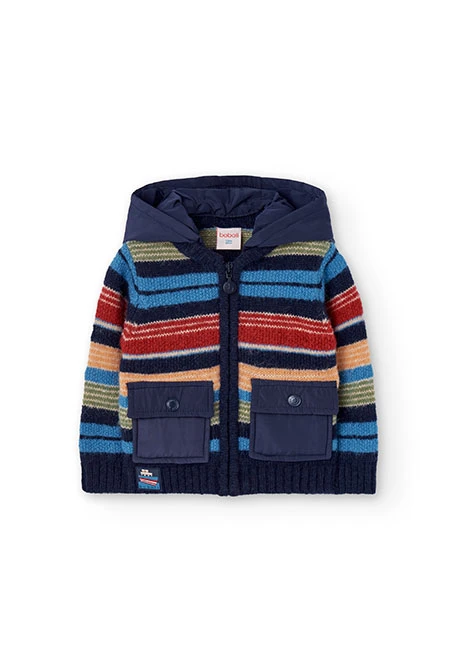 Jungenjacke mit Streifen