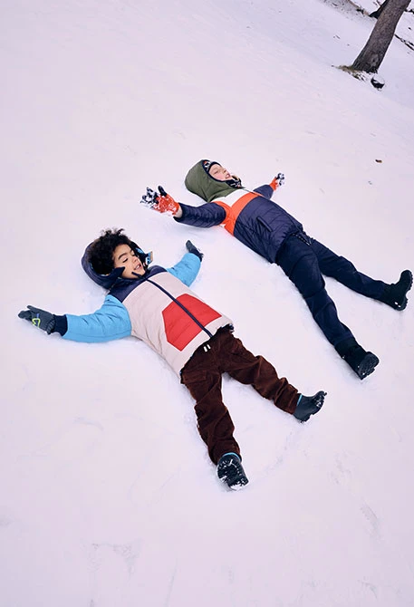 Boy´s reversible printed technical fabric parka