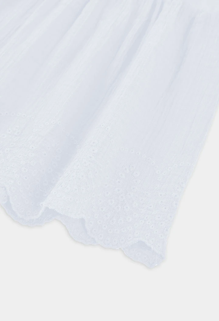 T-shirt bambina in cotone bianco