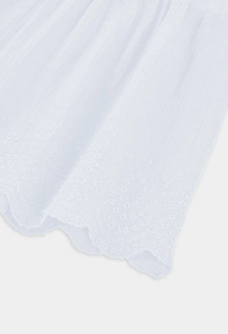 Camiseta niña de algodón blanco