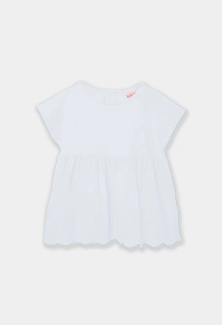 Mädchen-T-Shirt aus weißer Baumwolle