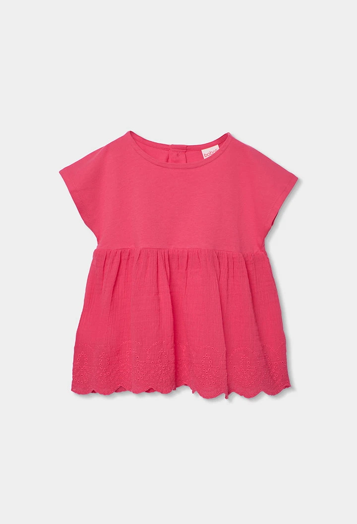 Maglietta bambina cotone alla fragola