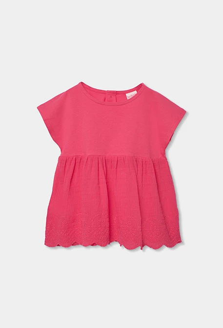 Camiseta menina algodão de morango