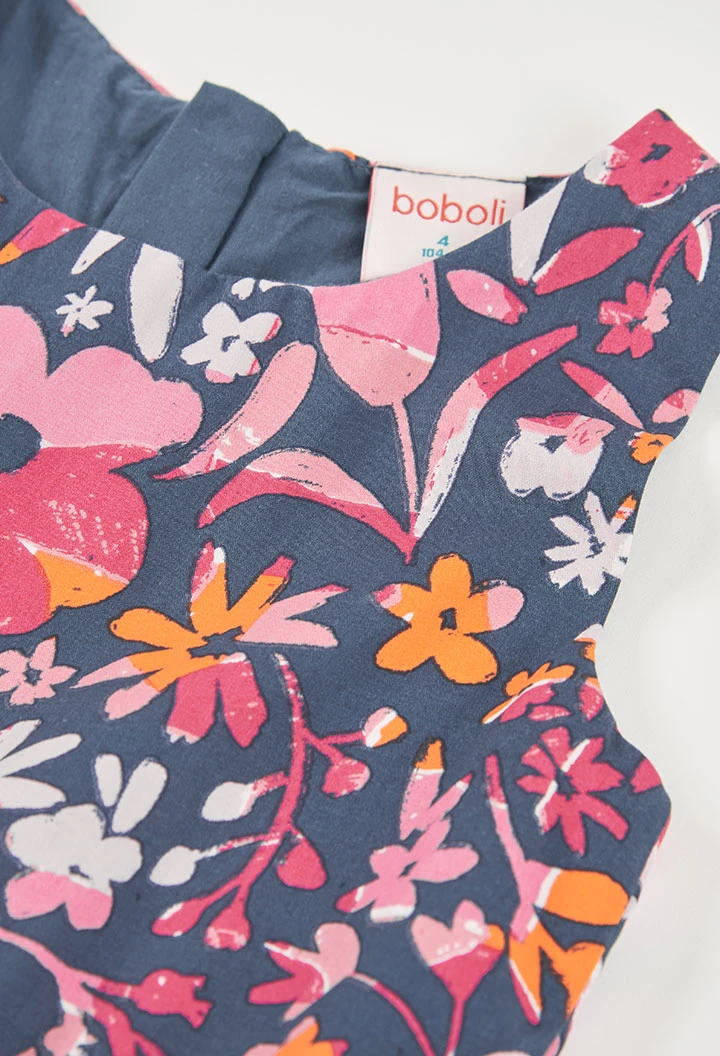 Pink dress with flowers