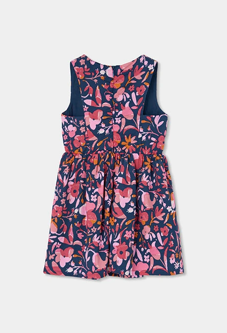 Vestido de flores rosa