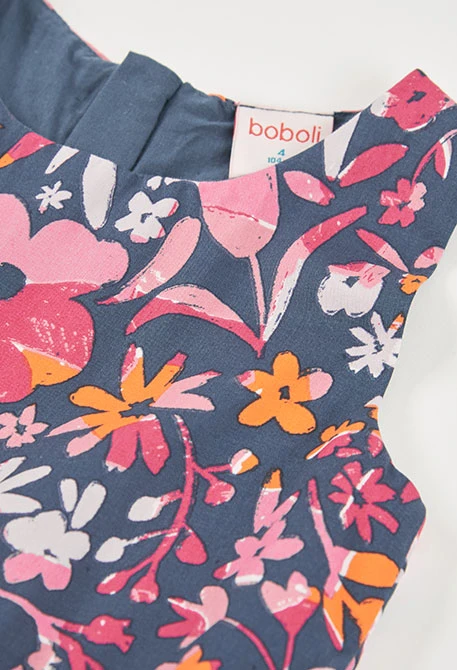 Pink dress with flowers