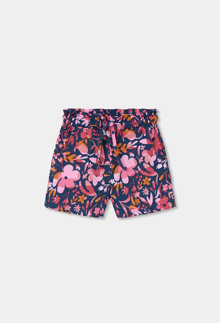Pantaloncini con stampa floreale