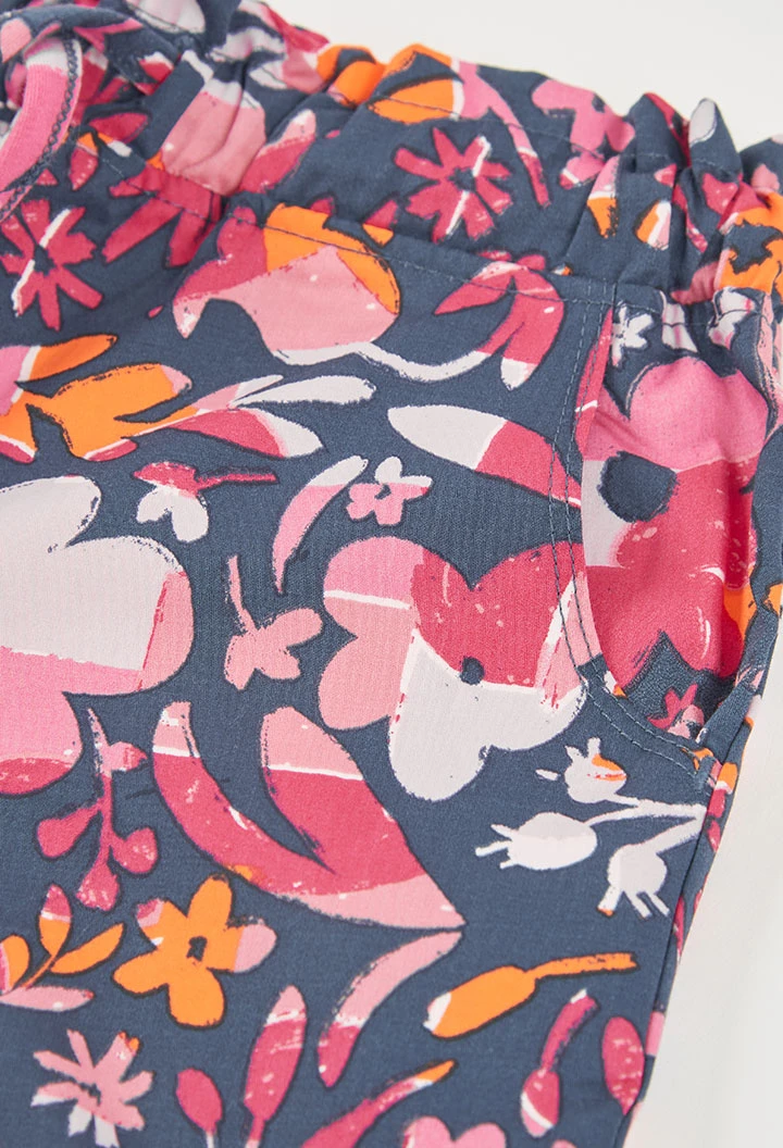 Pantaloncini con stampa floreale