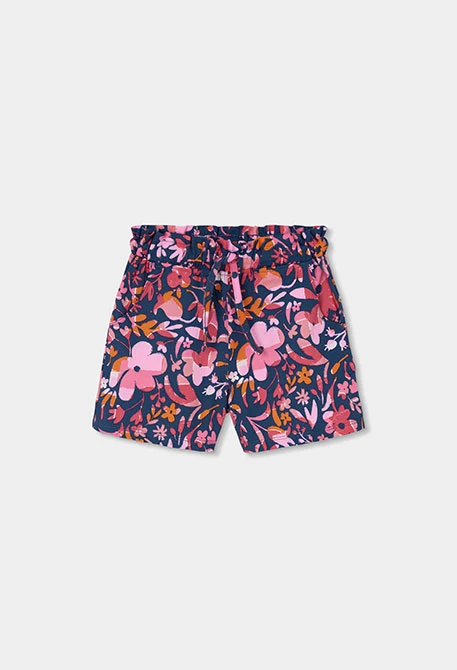 Shorts con estampado flores