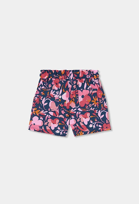Shorts con estampado flores