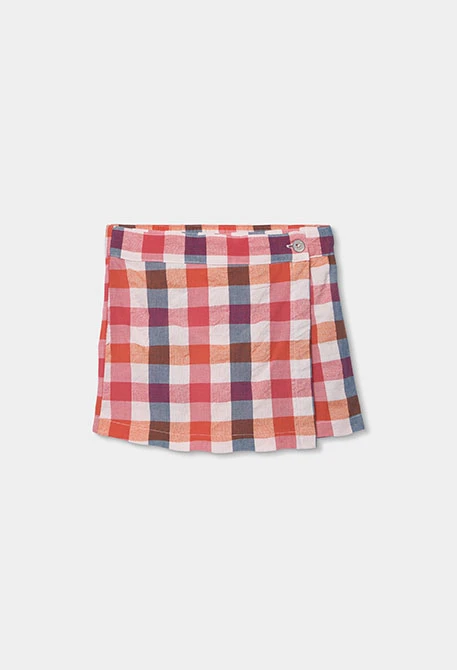 Checked skirt
