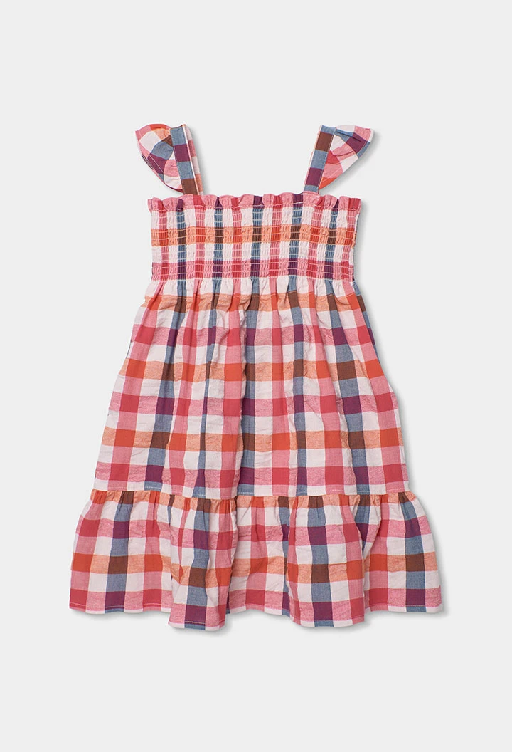 Robe en popeline à carreaux