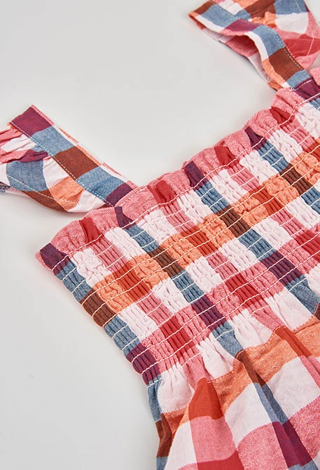 Vestit de popelín de quadres