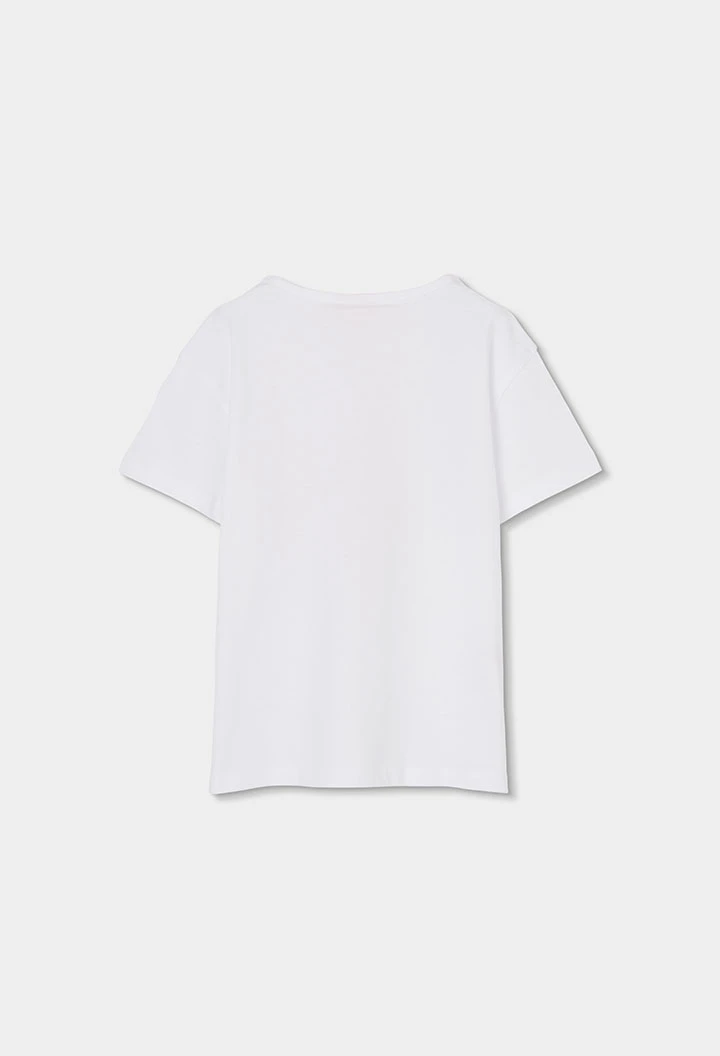 Conjunto menina malha algodão branco